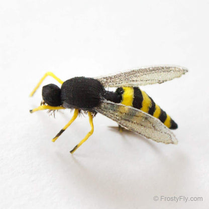 Wasp Fly tied with Frosty Fly Realistic Wasp Wings