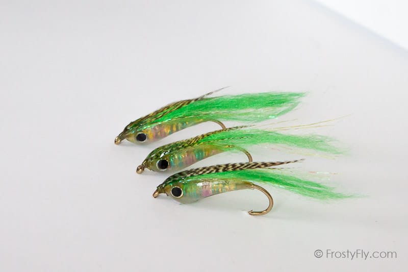 Weighted Baitfish Flies - Green