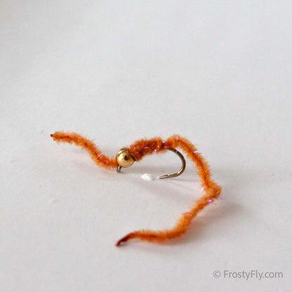 Wormstasy Tungsten Peeping Worm Fly - Brown