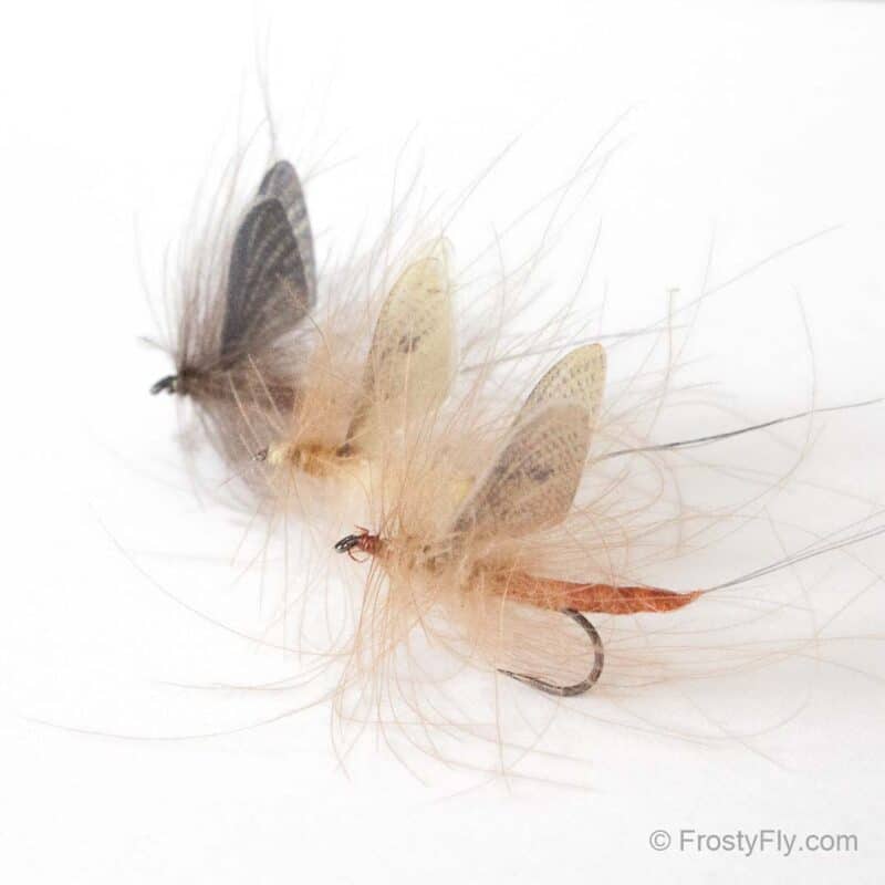 Hemingway's Realistic Mayflies tied with Realistic Mayfly Wings