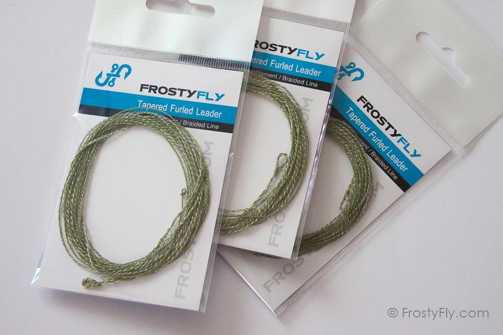 Custom Monofilament Tapered Furled Leader 68 Inch 0-3 WT Lines Light Green 