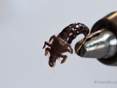 Realistic Caddis Larvae with Silicone Legs - Brown