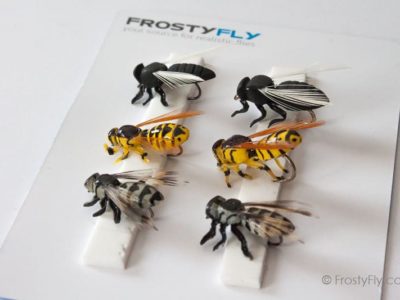 Realistic Flies - Wasp II Flying Ant Horse Fly - Set of 6 Flies