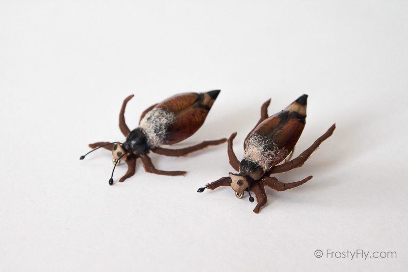 Realistic Cockchafer Beetle Flies - Brown