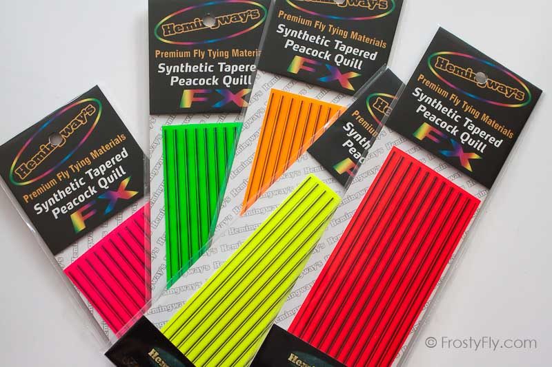 Hemingway’s Synthetic Tapered Peacock Fluo Quills