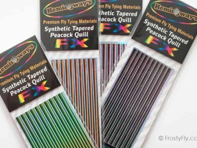 Hemingway’s Synthetic Tapered Peacock Holo Quills