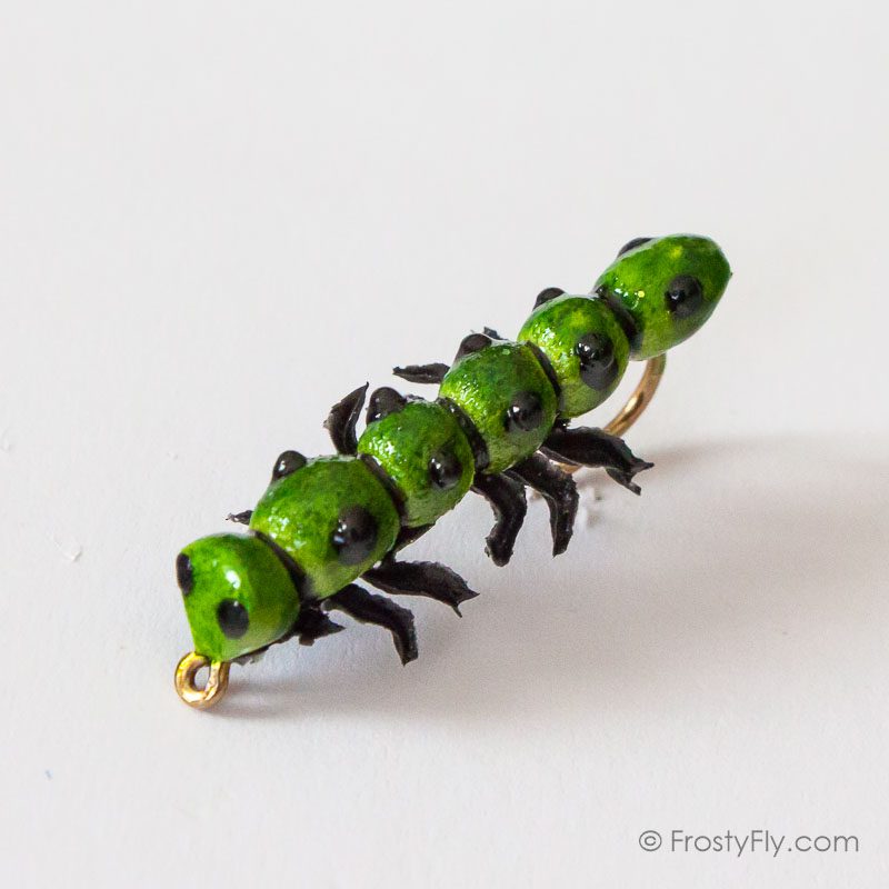 Realistic Caterpillar Fly - Green