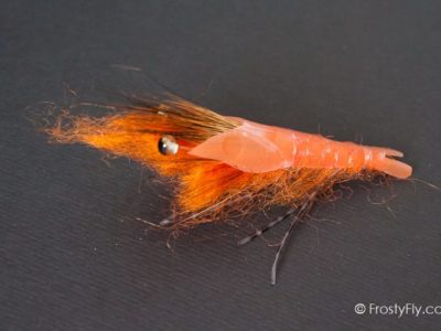 Realistic Orange Shrimp Fly