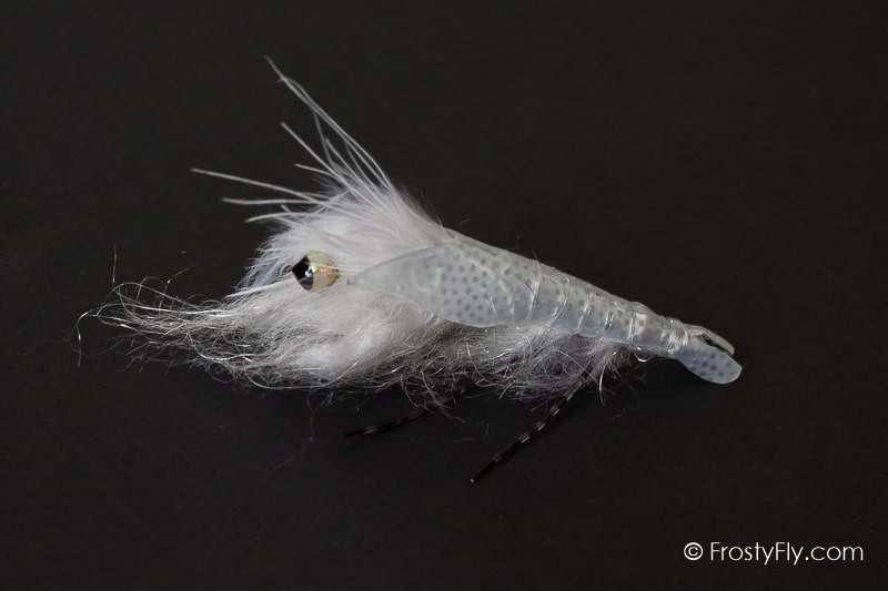 Realistic White Shrimp Fly - FrostyFly