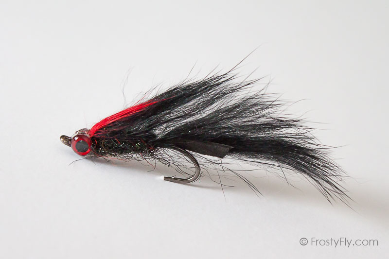 10 Black Red Matuka Streamer Fly Fishing Flies*** 