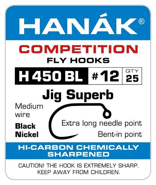 Hanak Competition H450BL Barbless Jig Superb Hooks