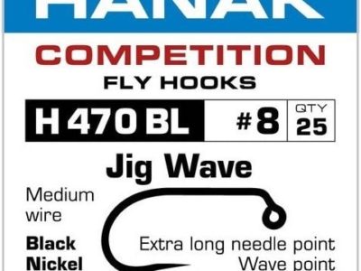 Hanak Competition H470BL Barbless Jig Wave Hooks