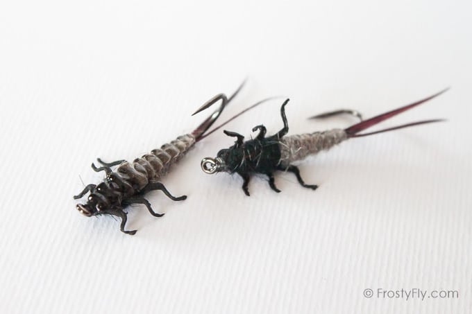 Upside Down Realistic Stonefly Nymphs - Black
