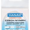 Hanak Tapered Knotless Mono Czech Nymph Leader 15ft 4.5m - Clear