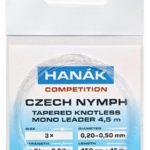 Hanak Tapered Knotless Mono Czech Nymph Leader 15ft 4.5m - Clear