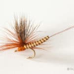 Realistic Elk Wing Parachute Mayfly - Red Quill