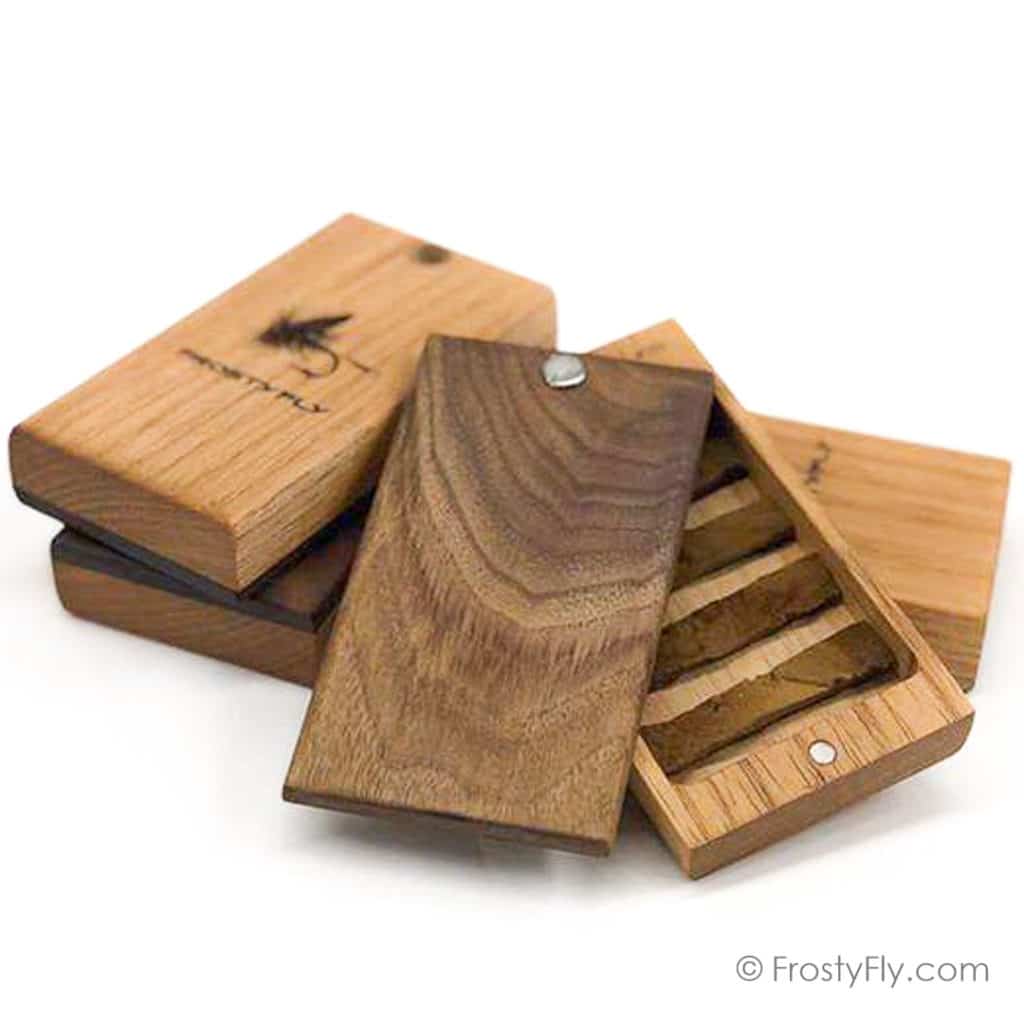 Frosty Fly - Handmade Cedar Wooden Fly Box - One of Best fly fishing gifts