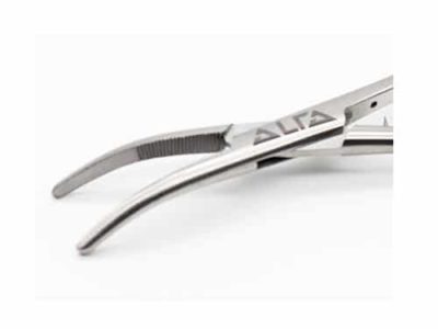 Alfa Fishing Comfort Grip Curved Forceps - the blade