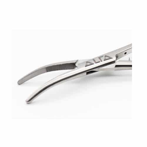 Alfa Fishing Comfort Grip Curved Forceps - the blade