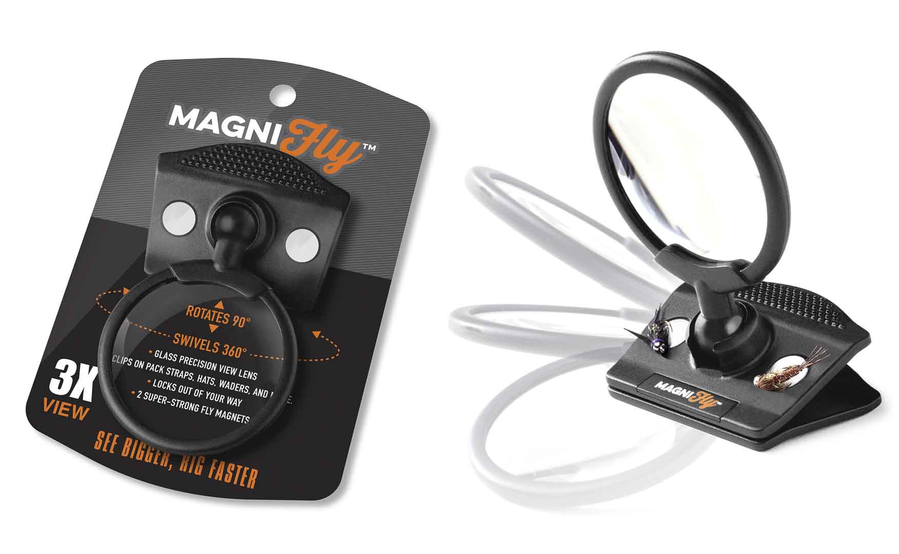 MagniFly Fly Fishing Clip-on 3X Magnifier - FrostyFly