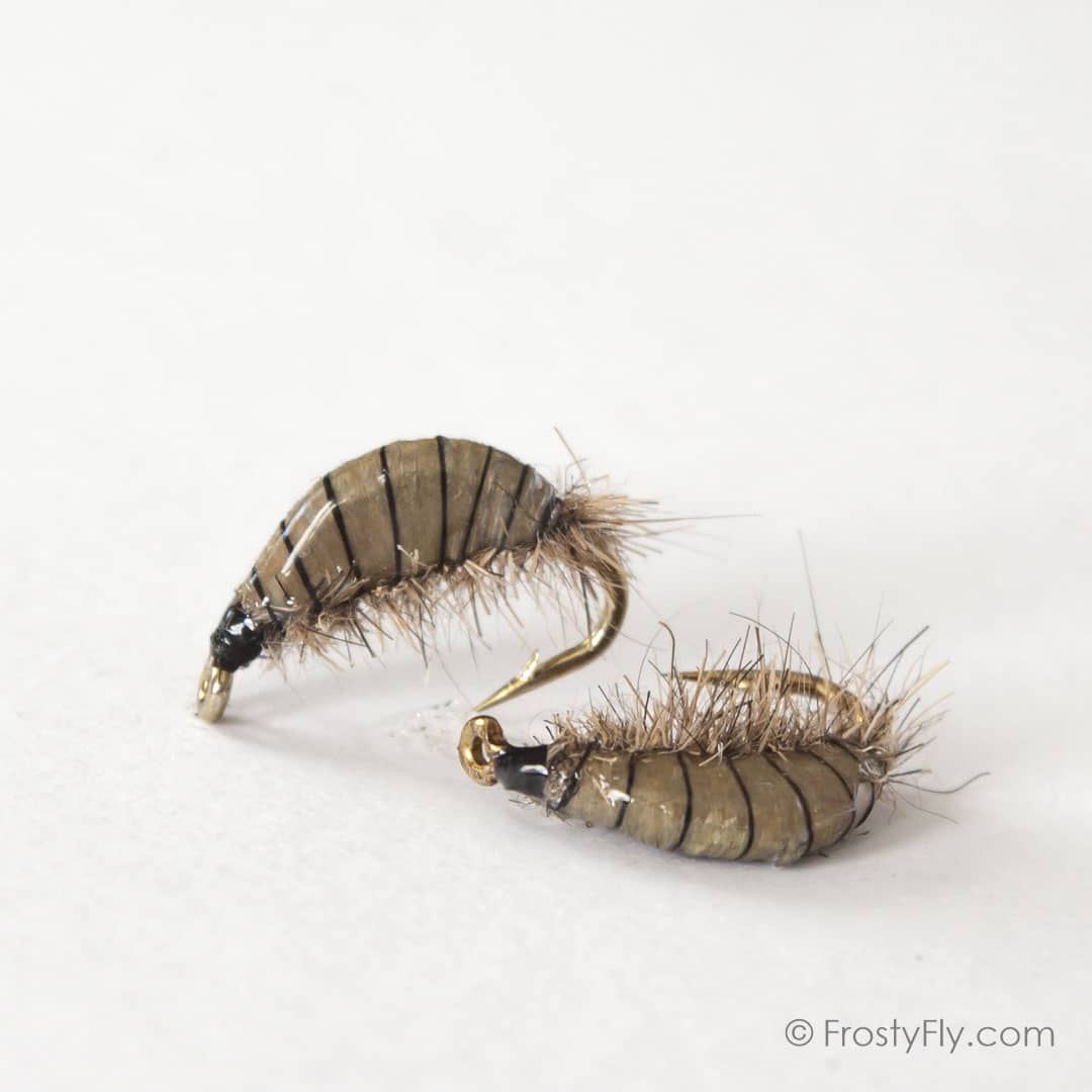 Jamyor 6Pcs/Set 12 Realistic Nymph Scud Fly for Trout Fishing
