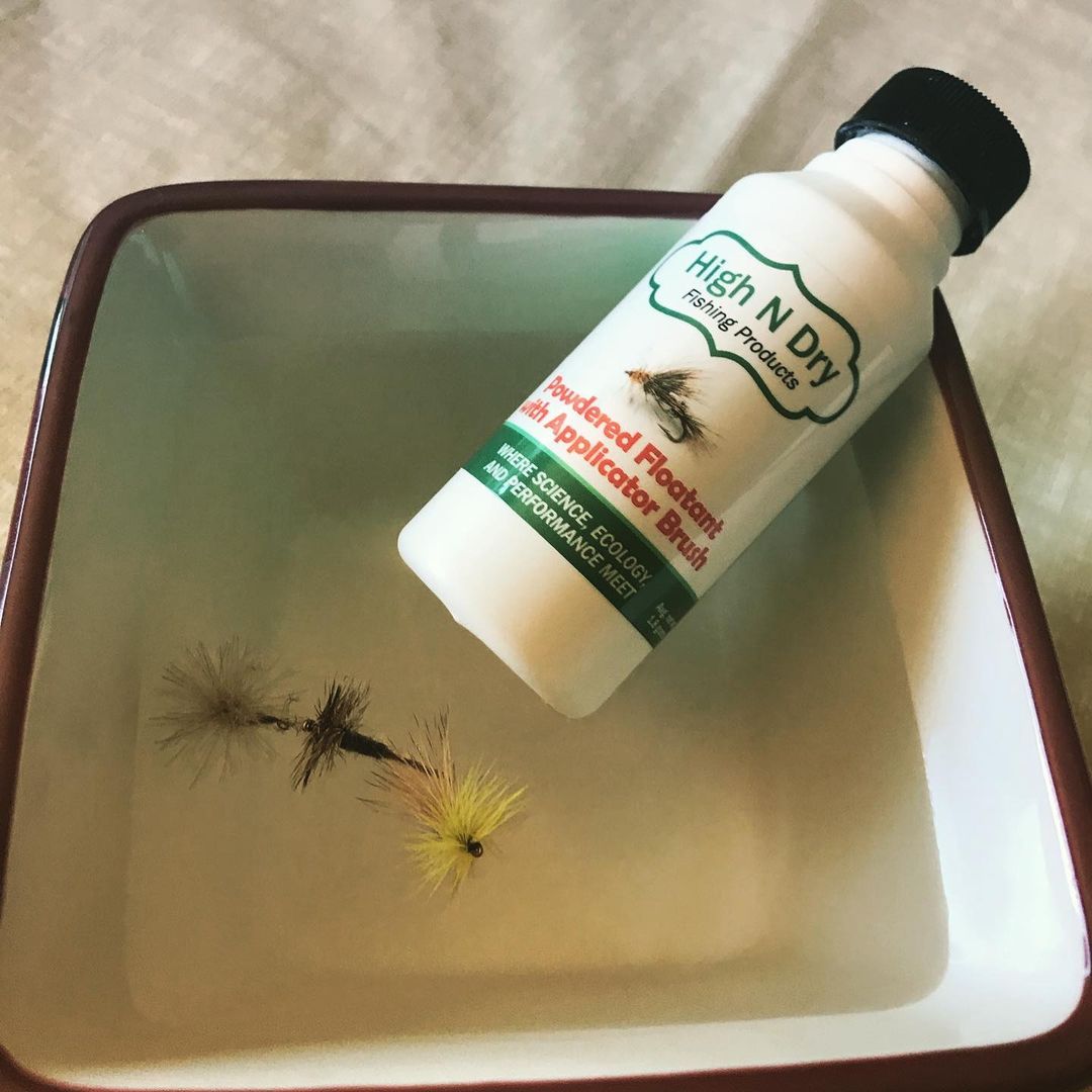 High N Dry Powdered Fly Floatant with Applicator Brush - FrostyFly