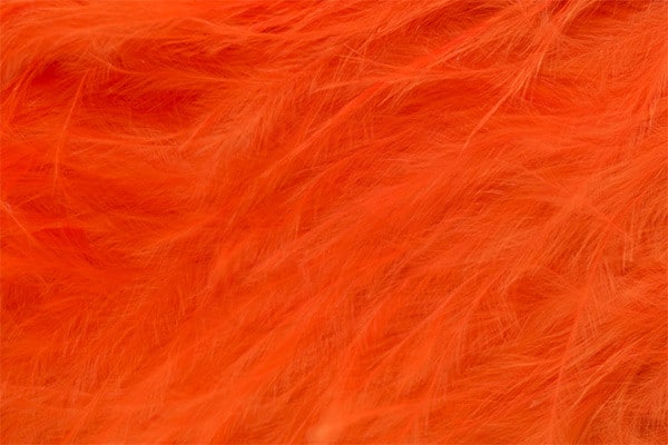 Marabou Feathers - Hand-Selected - Fluo Orange