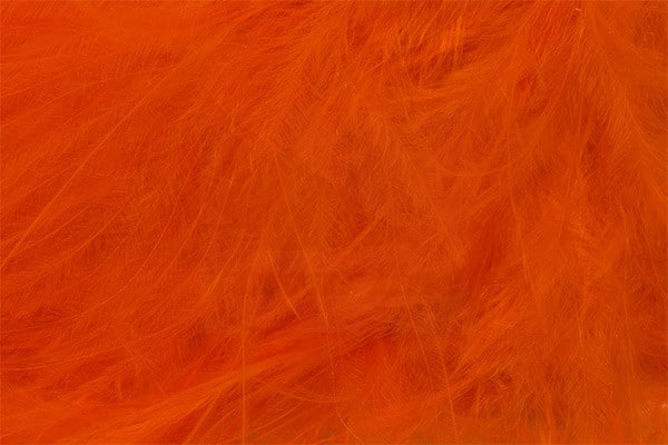 Marabou Feathers - Hand-Selected - Orange