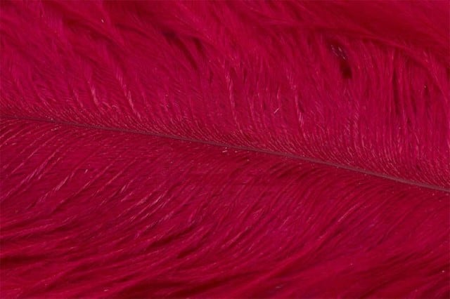 Fly Tying Ostrich Feathers 10-12 inch - Red