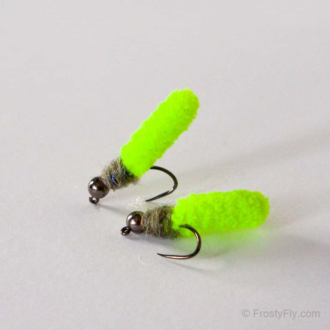 Tungsten Mop Fly - Chartreuse, Hook #10