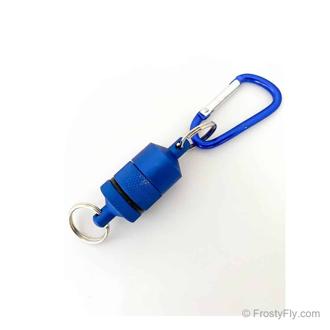 Magnetic Net Release Holder for Fly Fishing with Coil Lanyard