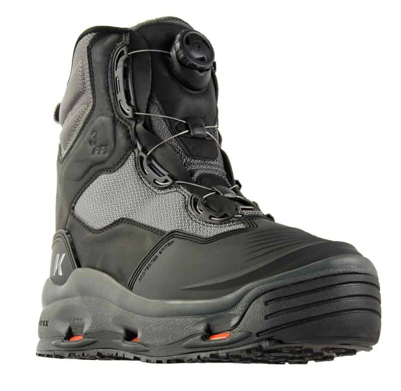 Korkers Darkhorse Wading Boots with Felt and Kling-on Soles -3qtr-front