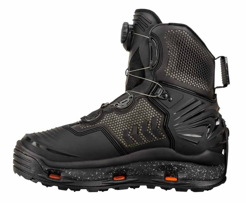 Korkers RIVER OPS BOA Wading Boots with Felt and Vibram Soles - medial