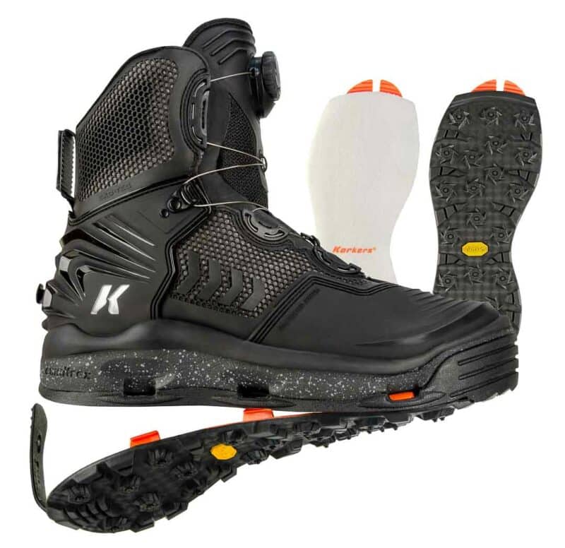 Korkers RIVER OPS BOA Wading Boots with Felt and Vibram Soles