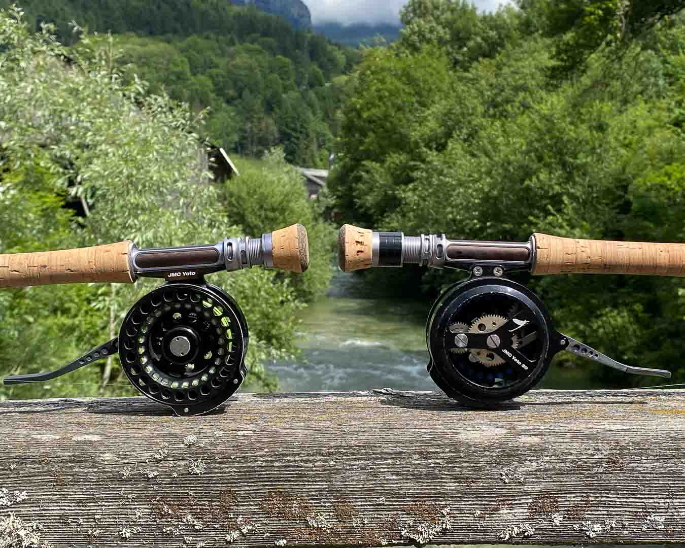 Semi-automatic fly reels & accessories