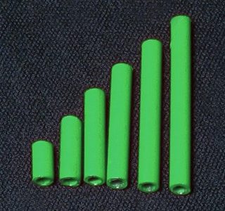 Hemingway's Tube Fly System - US Brass Tube Weights - Green
