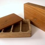 Skagit River Solid Walnut Wooden Streamer Fly Box