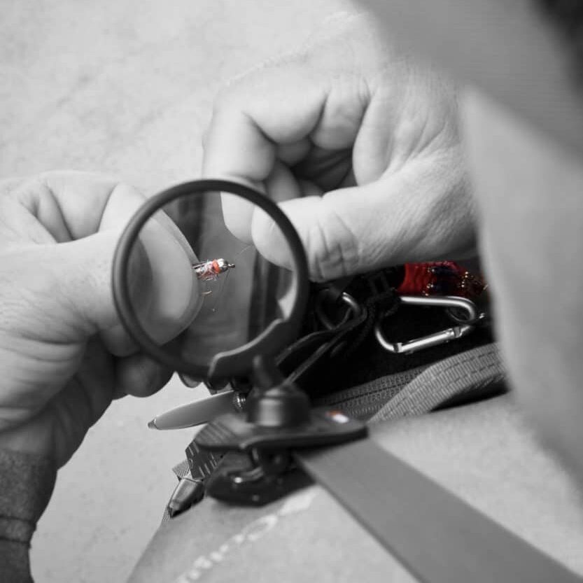 MagniFly Fly Fishing Clip-on 3X Magnifier - See bigger, rig faster!